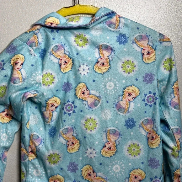 Disney‎ Girls Elsa Blue Pajama Top Size 6/6x. - Picture 6 of 6